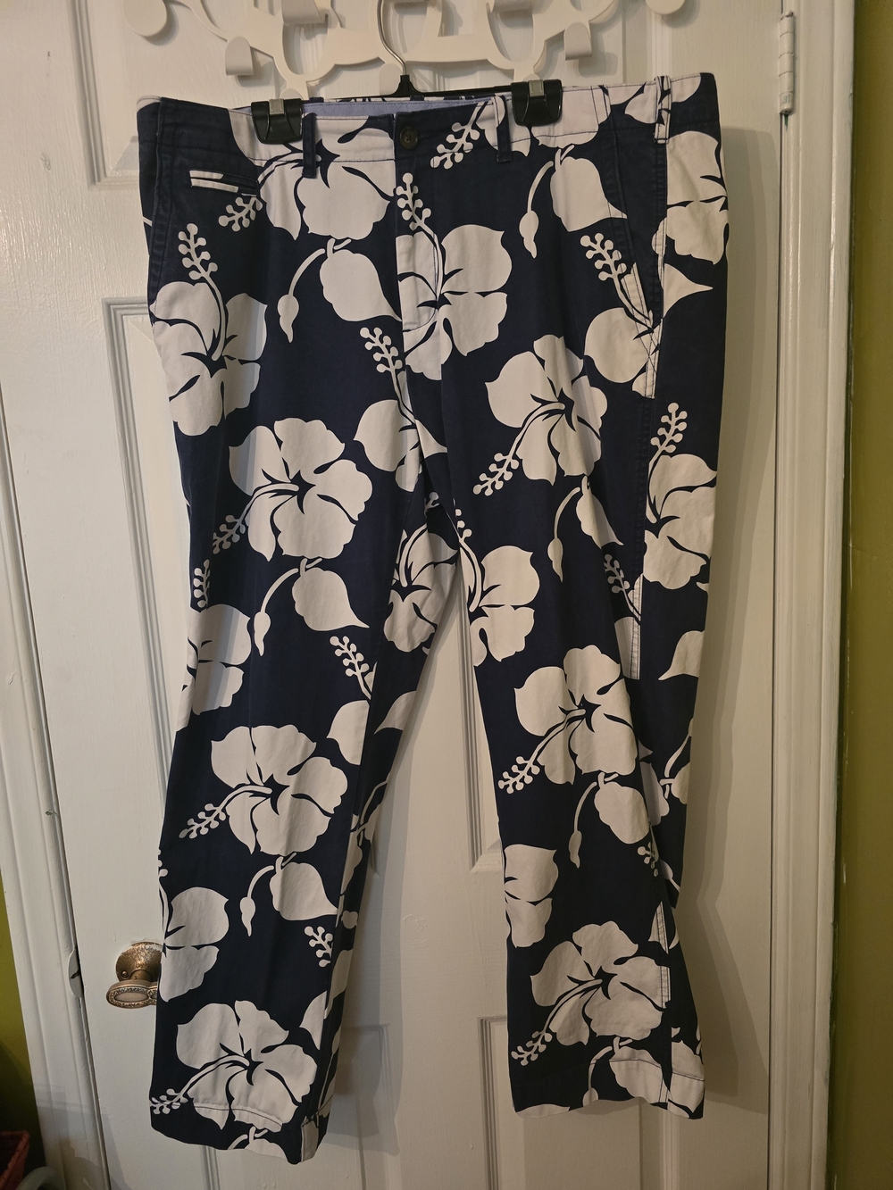 Tommy Hilfiger Navy Floral Chinos